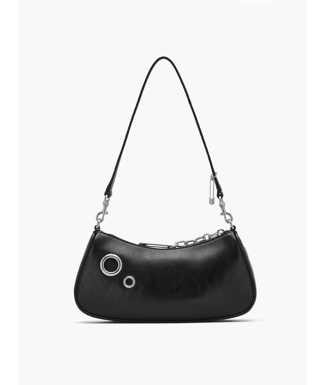 MARC JACOBS Черная кожаная сумка через плечо, фото 2