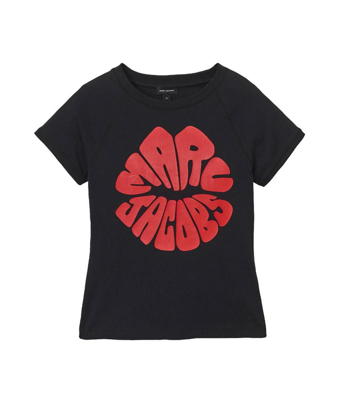 MARC JACOBS Черная хлопковая футболка, фото 1
