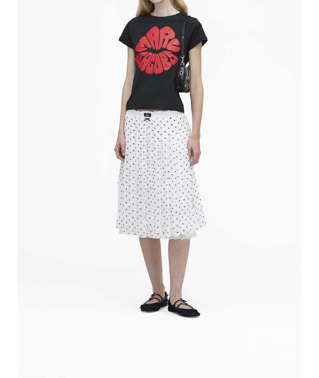 MARC JACOBS Черная хлопковая футболка, фото 3