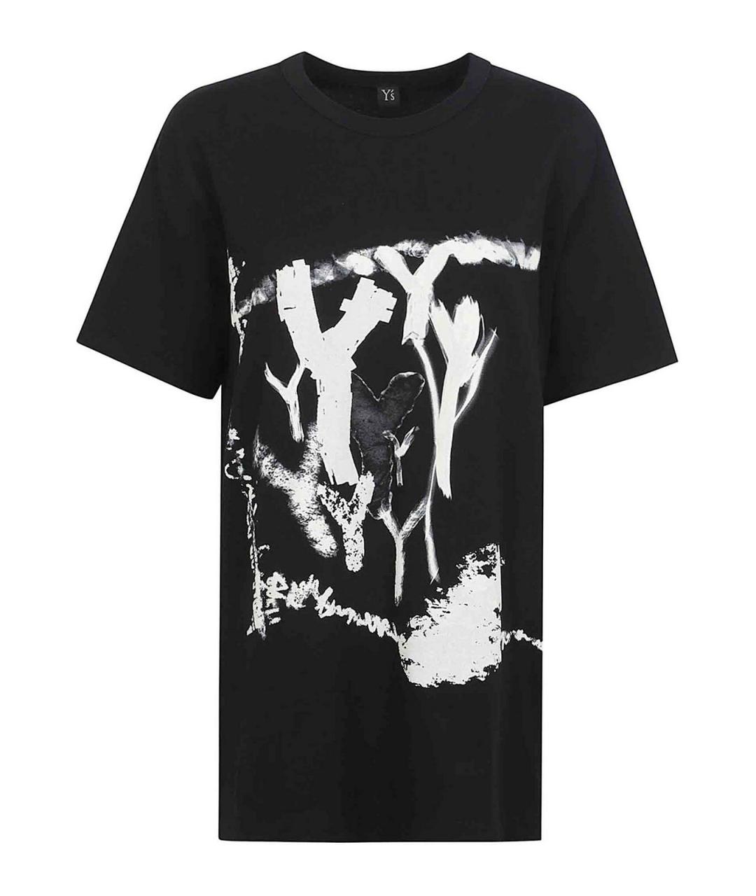 YOHJI YAMAMOTO Черная хлопковая футболка, фото 1