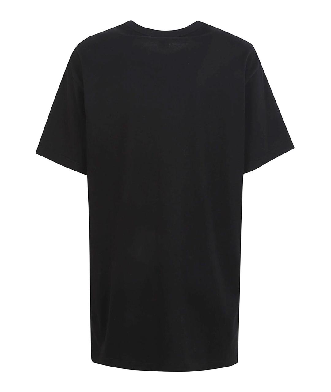YOHJI YAMAMOTO Черная хлопковая футболка, фото 2