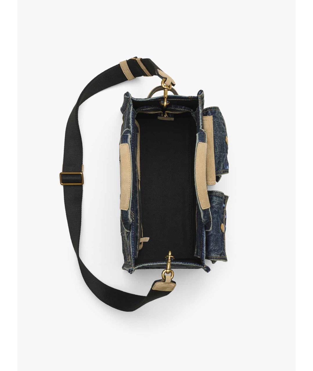 MARC JACOBS Синяя тканевая сумка тоут, фото 4