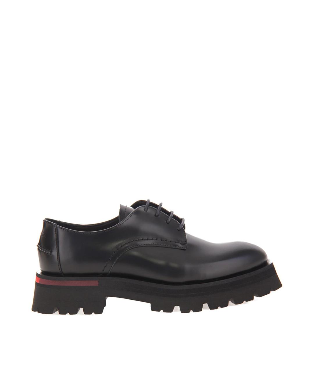 PAUL SMITH Черные кожаные брогги и оксфорды, фото 1