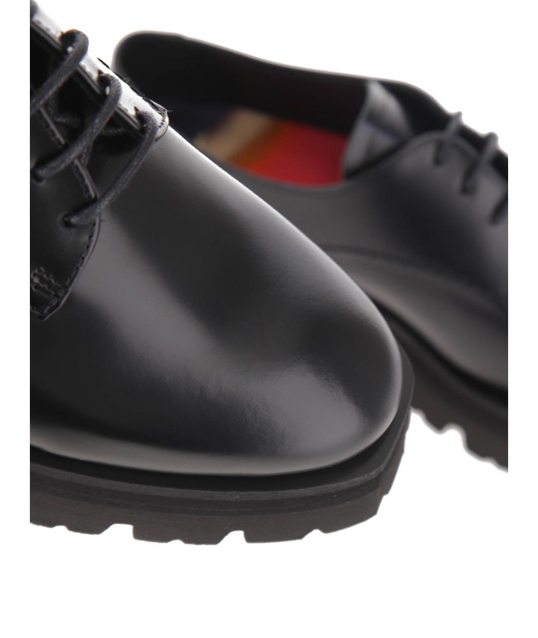 PAUL SMITH Черные кожаные брогги и оксфорды, фото 5