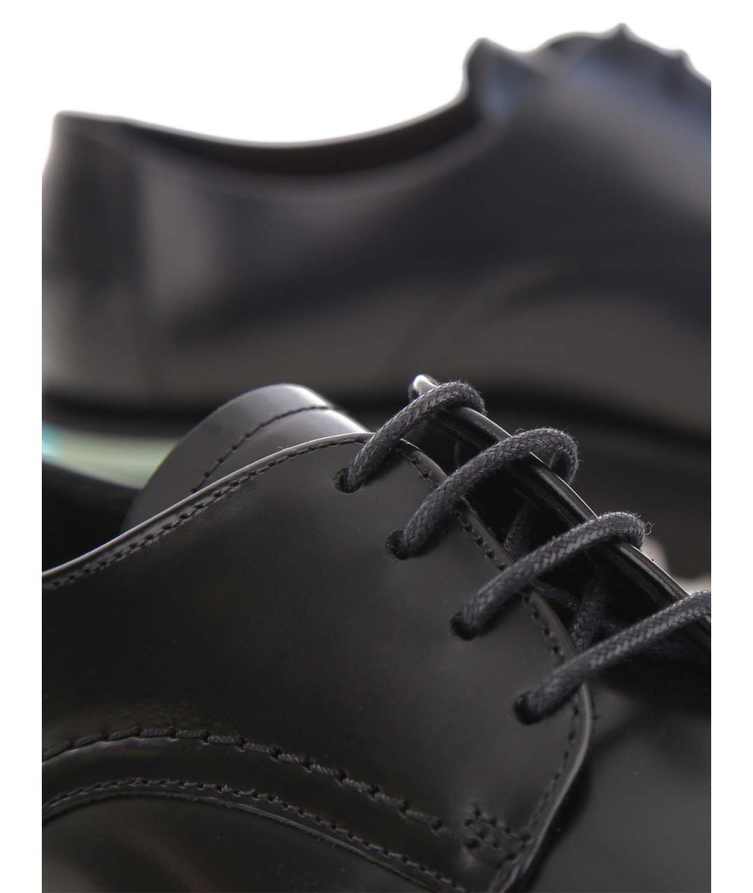 PAUL SMITH Черные кожаные брогги и оксфорды, фото 6