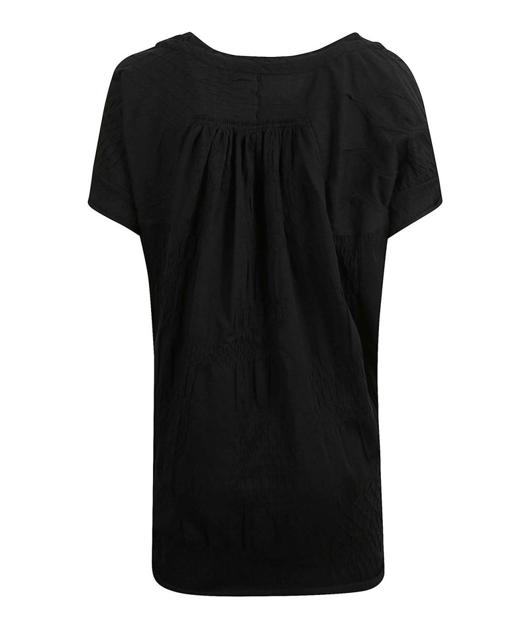 YOHJI YAMAMOTO Черная хлопковая футболка, фото 2