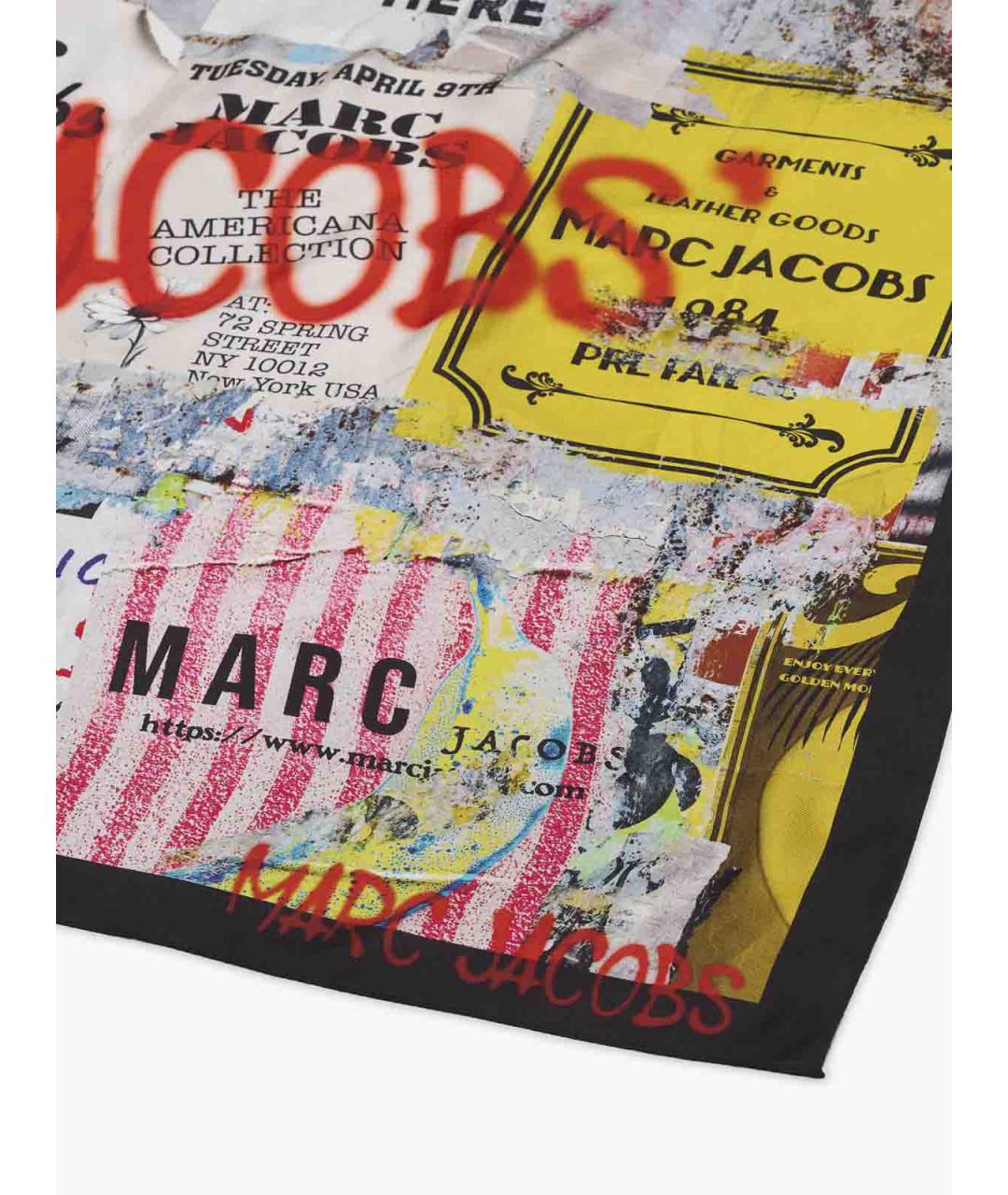 MARC JACOBS Мульти шелковый шарф, фото 5