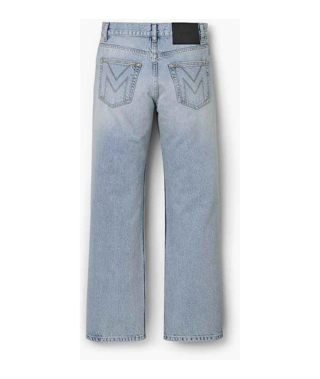 MARC JACOBS Голубые хлопковые прямые джинсы, фото 2
