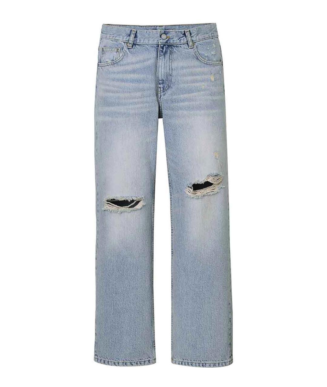 MARC JACOBS Голубые хлопковые прямые джинсы, фото 1