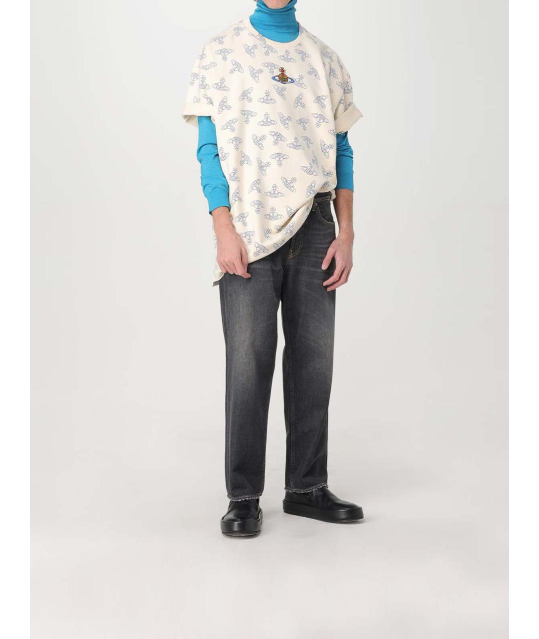 VIVIENNE WESTWOOD Мульти хлопковая футболка, фото 4