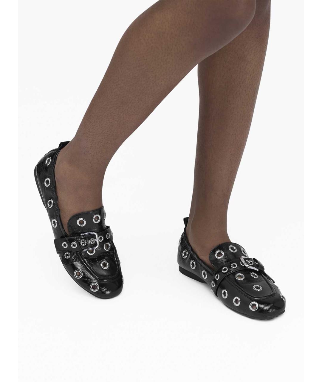 MARC JACOBS Черные кожаные лоферы, фото 6