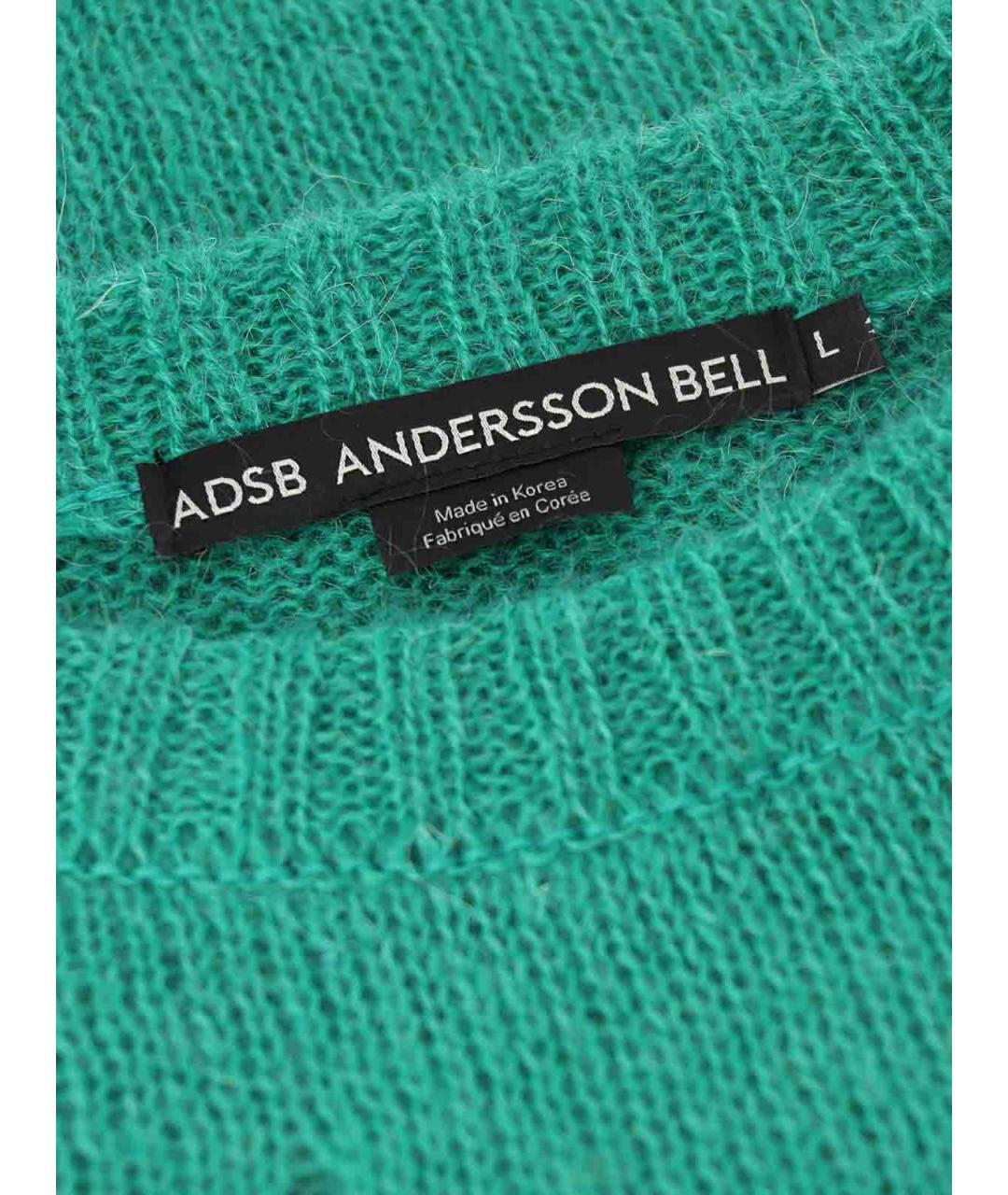 ANDERSSON BELL Зеленый шерстяной джемпер / свитер, фото 4