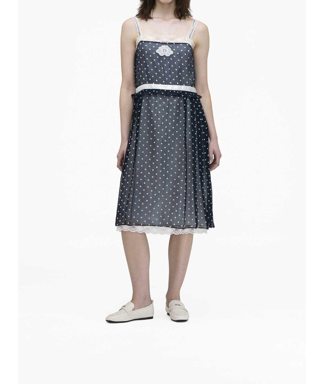 MARC JACOBS Синее вискозное повседневное платье, фото 3