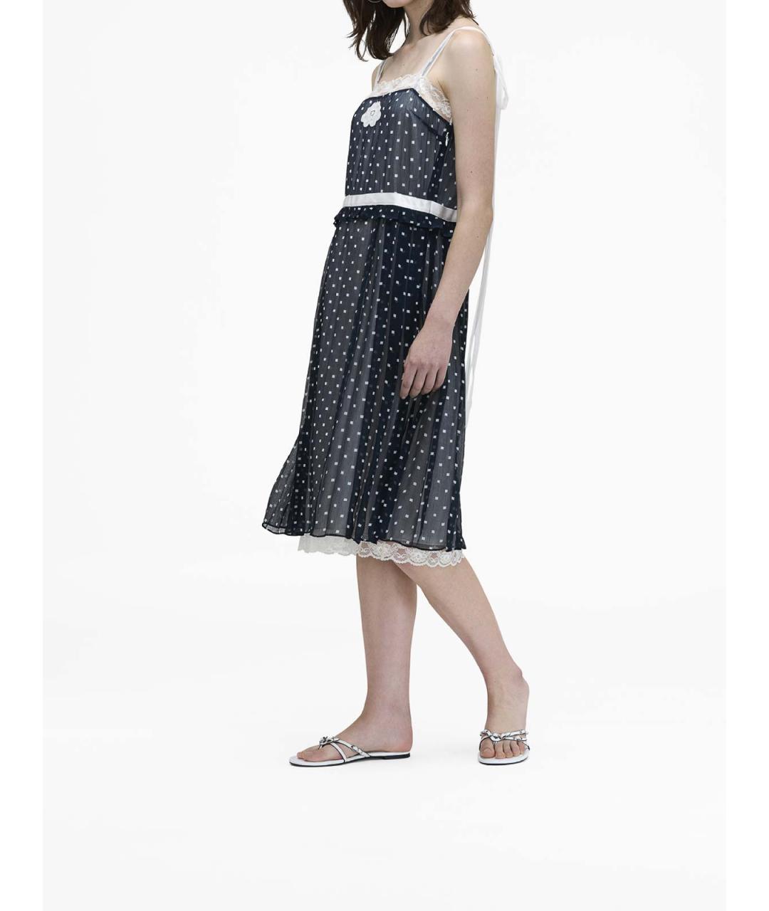 MARC JACOBS Синее вискозное повседневное платье, фото 4