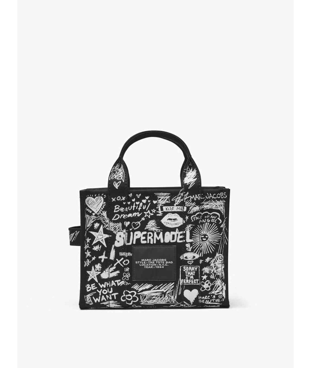MARC JACOBS Черная тканевая сумка тоут, фото 5