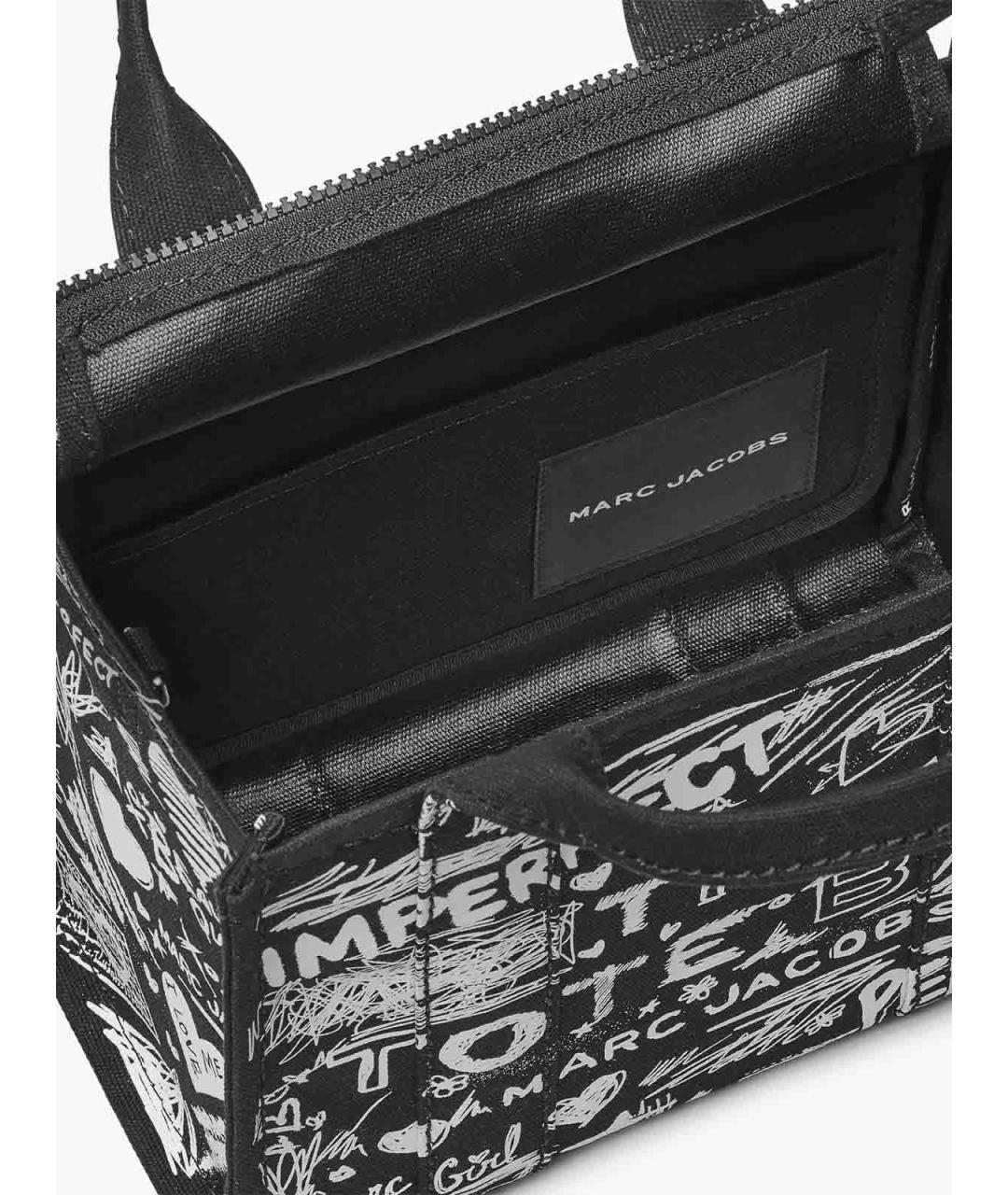 MARC JACOBS Черная тканевая сумка тоут, фото 7