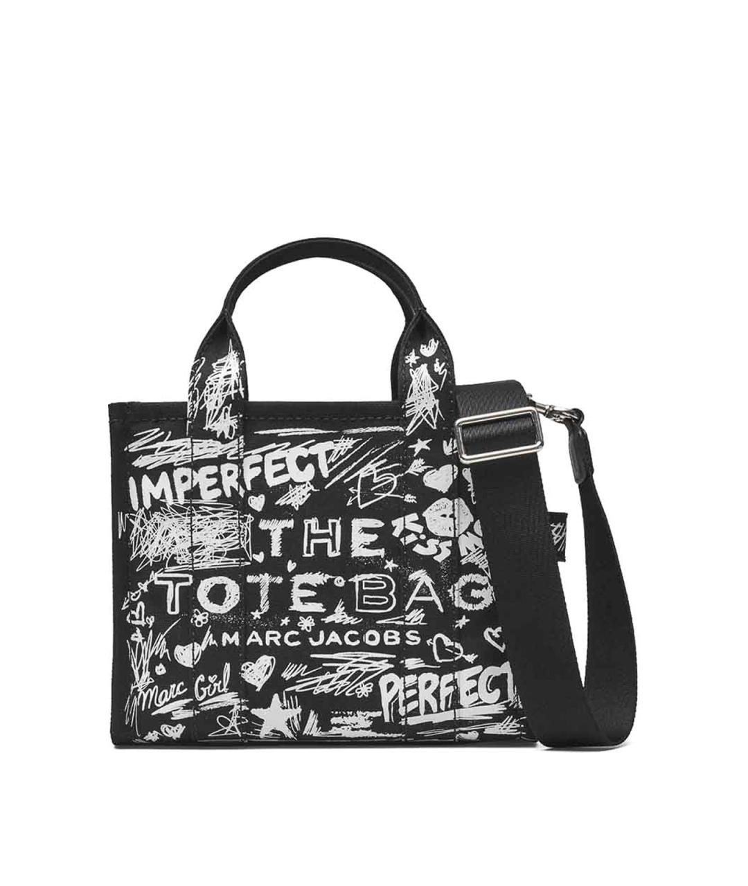 MARC JACOBS Черная тканевая сумка тоут, фото 1