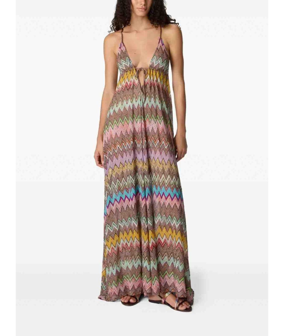 MISSONI Мульти вискозное повседневное платье, фото 2