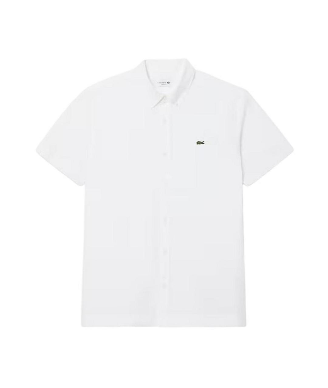 LACOSTE Белая хлопковая классическая рубашка, фото 1