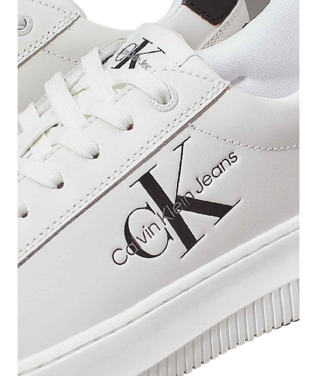 CALVIN KLEIN Белые кожаные кеды, фото 6