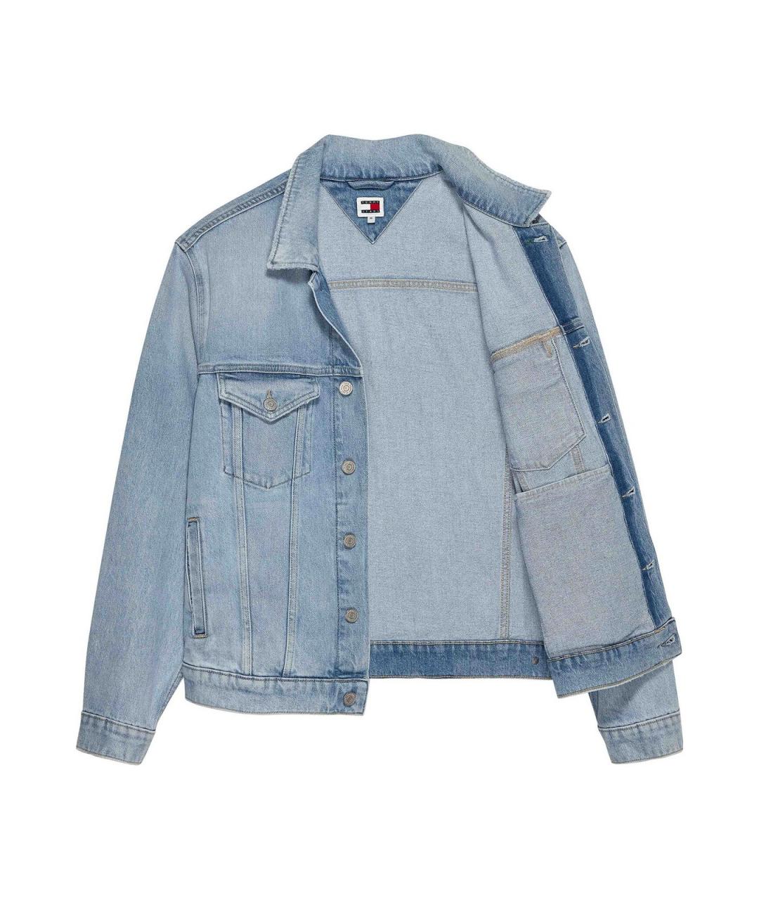 TOMMY HILFIGER Голубая хлопковая куртка, фото 3