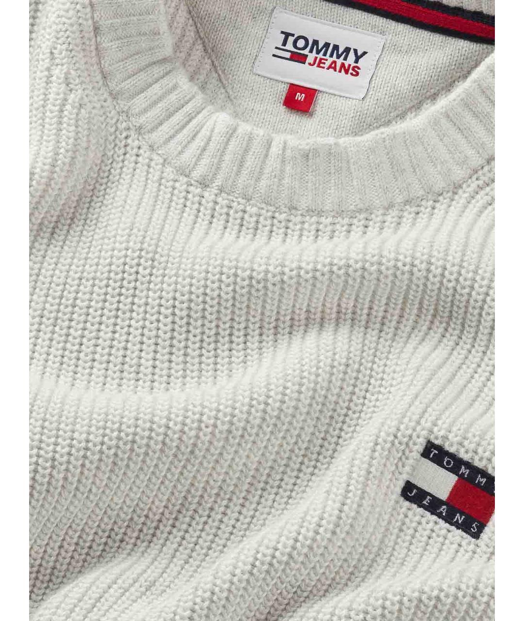 TOMMY HILFIGER Серый хлопковый джемпер / свитер, фото 3