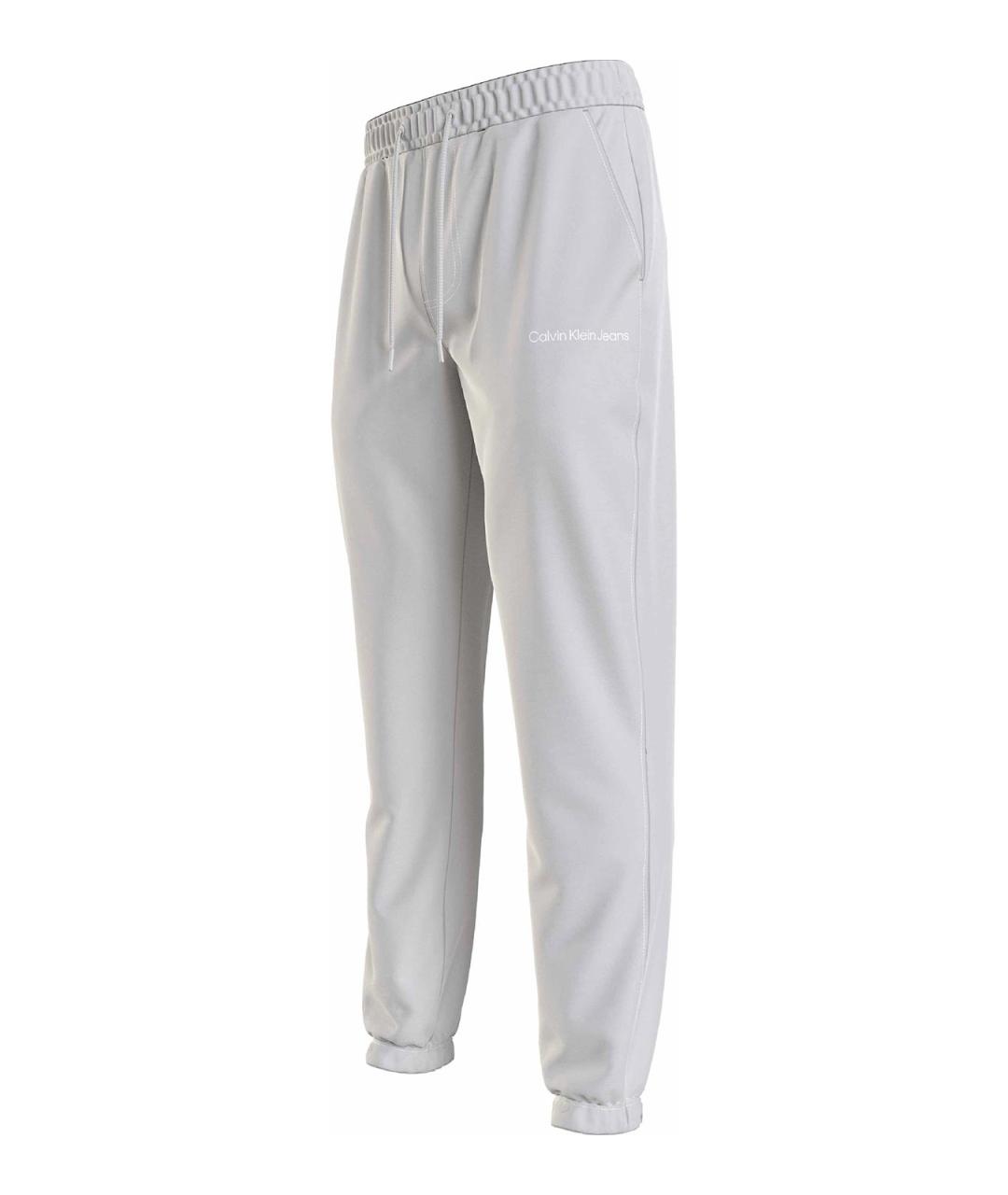 CALVIN KLEIN Серые хлопковые повседневные брюки, фото 3