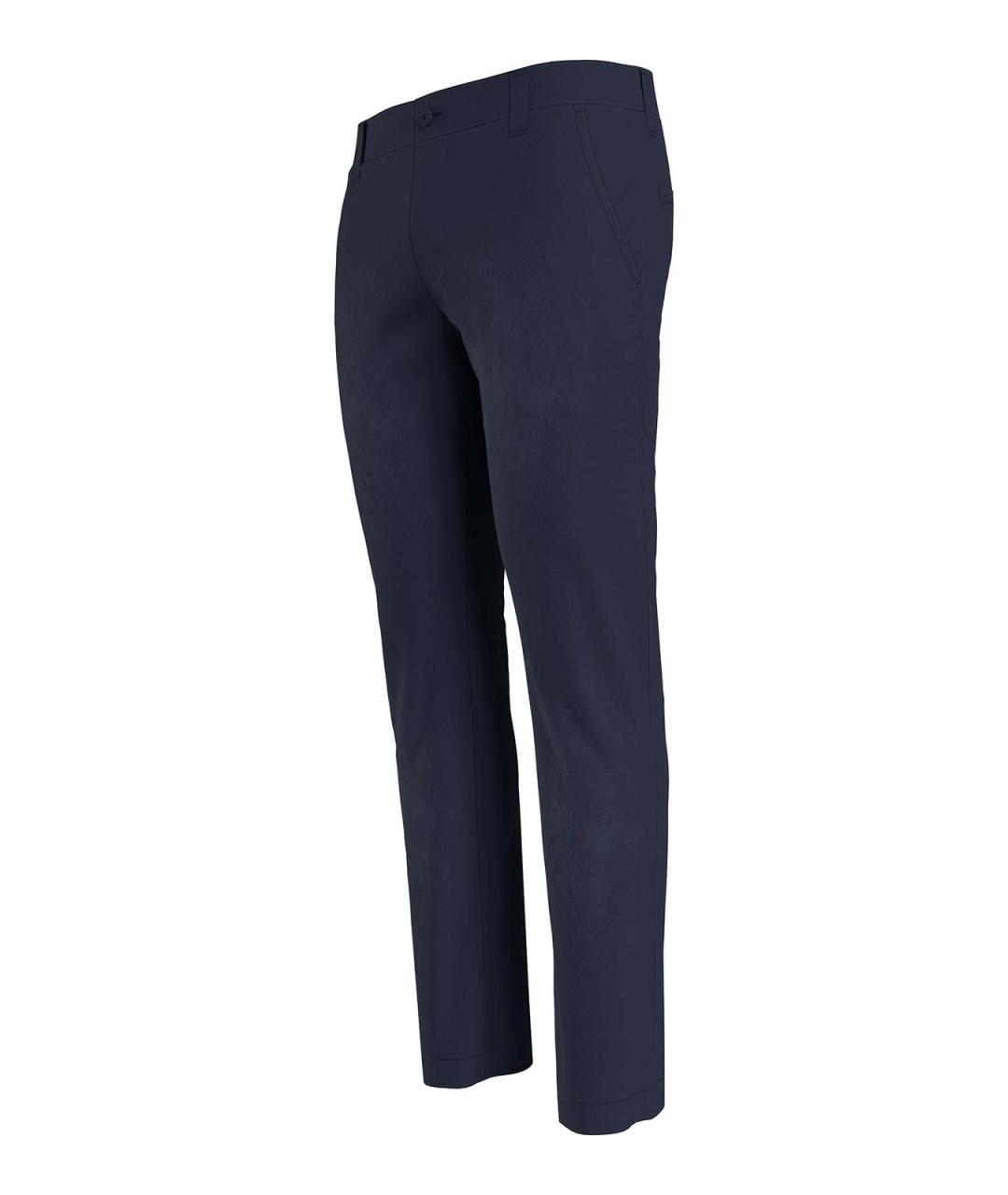 TOMMY HILFIGER Синие хлопковые повседневные брюки, фото 4