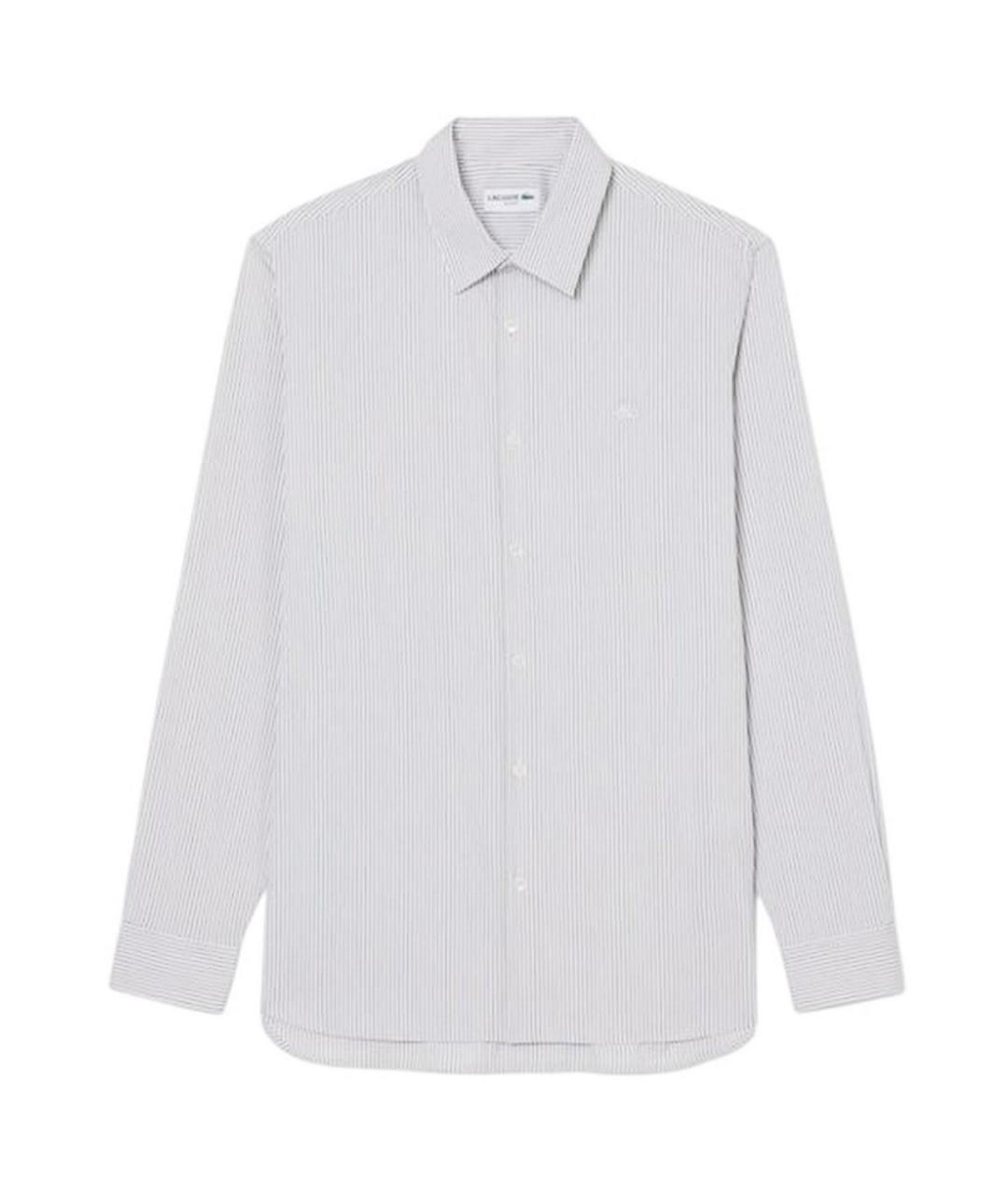 LACOSTE Серая хлопковая кэжуал рубашка, фото 1