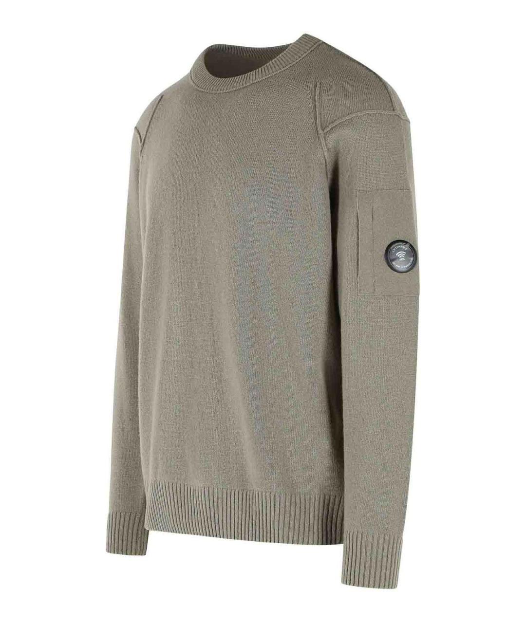 CP COMPANY Бежевый шерстяной джемпер / свитер, фото 3