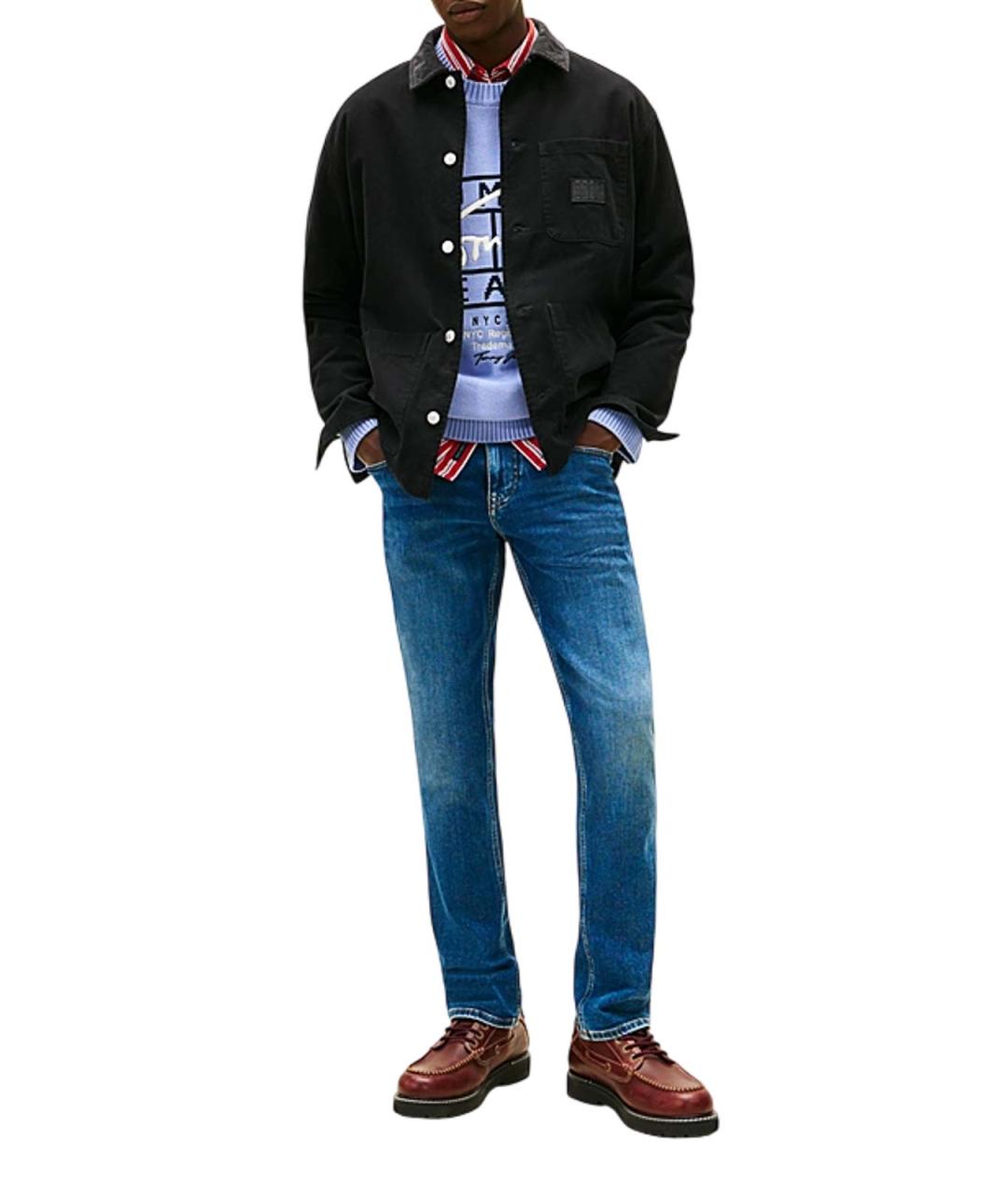 TOMMY HILFIGER Синие хлопковые джинсы скинни, фото 4