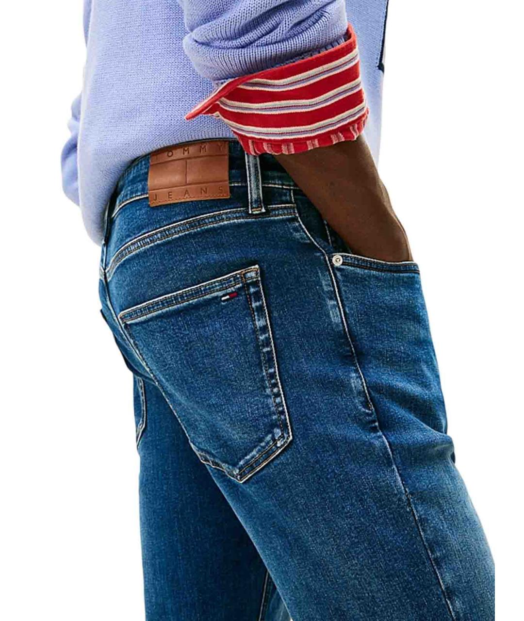 TOMMY HILFIGER Синие хлопковые джинсы скинни, фото 3