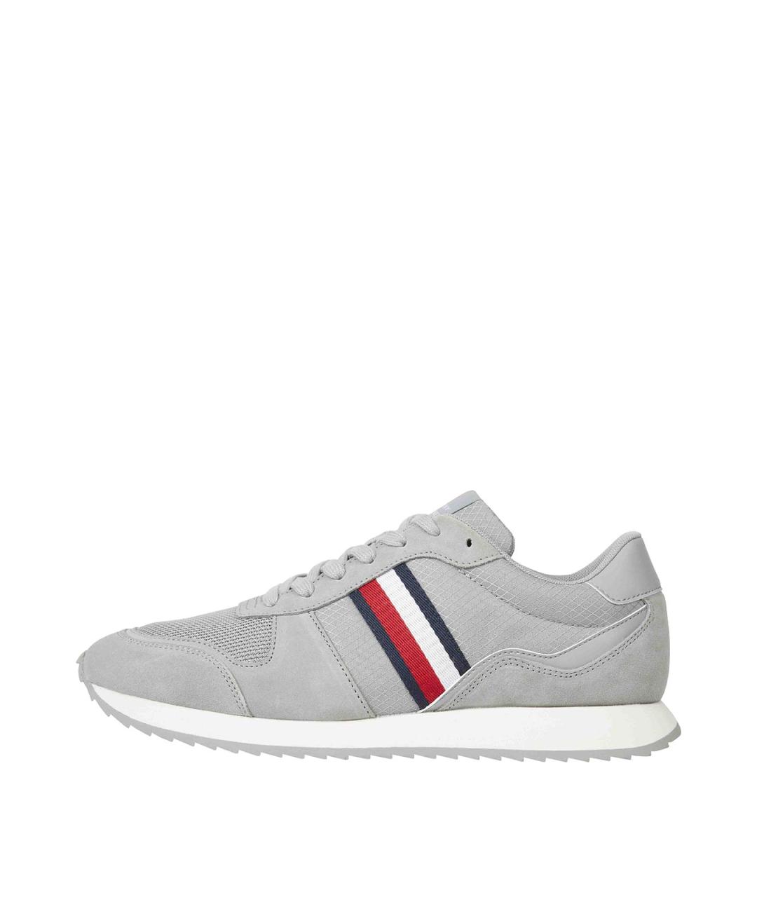TOMMY HILFIGER Серые замшевые низкие кроссовки / кеды, фото 6