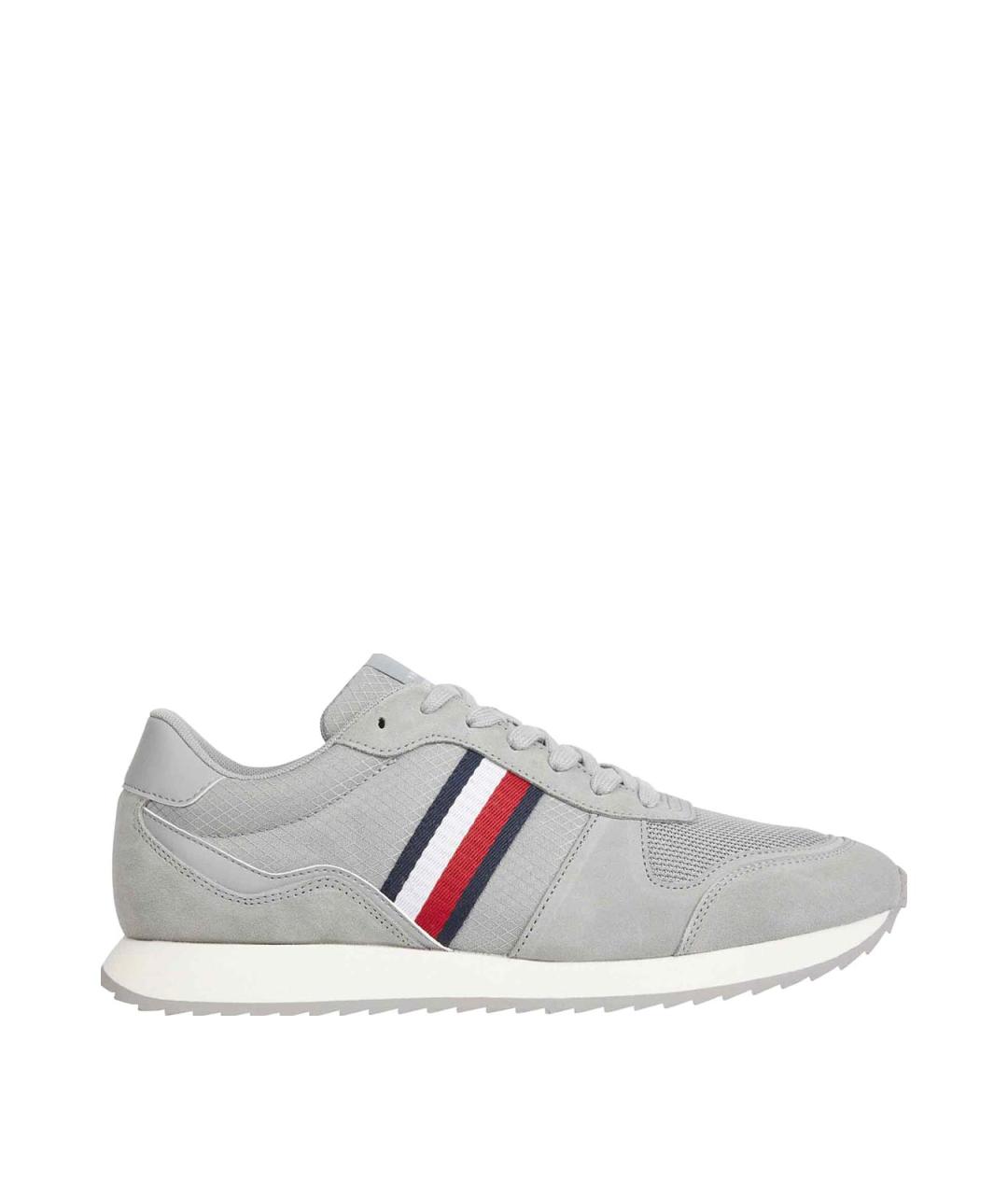 TOMMY HILFIGER Серые замшевые низкие кроссовки / кеды, фото 1