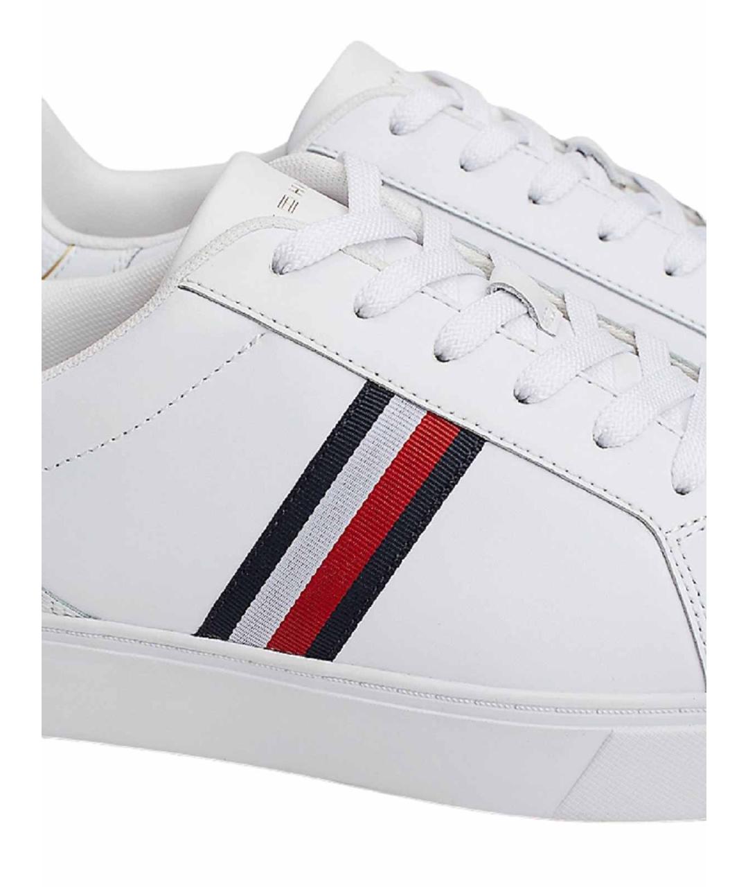 TOMMY HILFIGER Белые кожаные кеды, фото 3