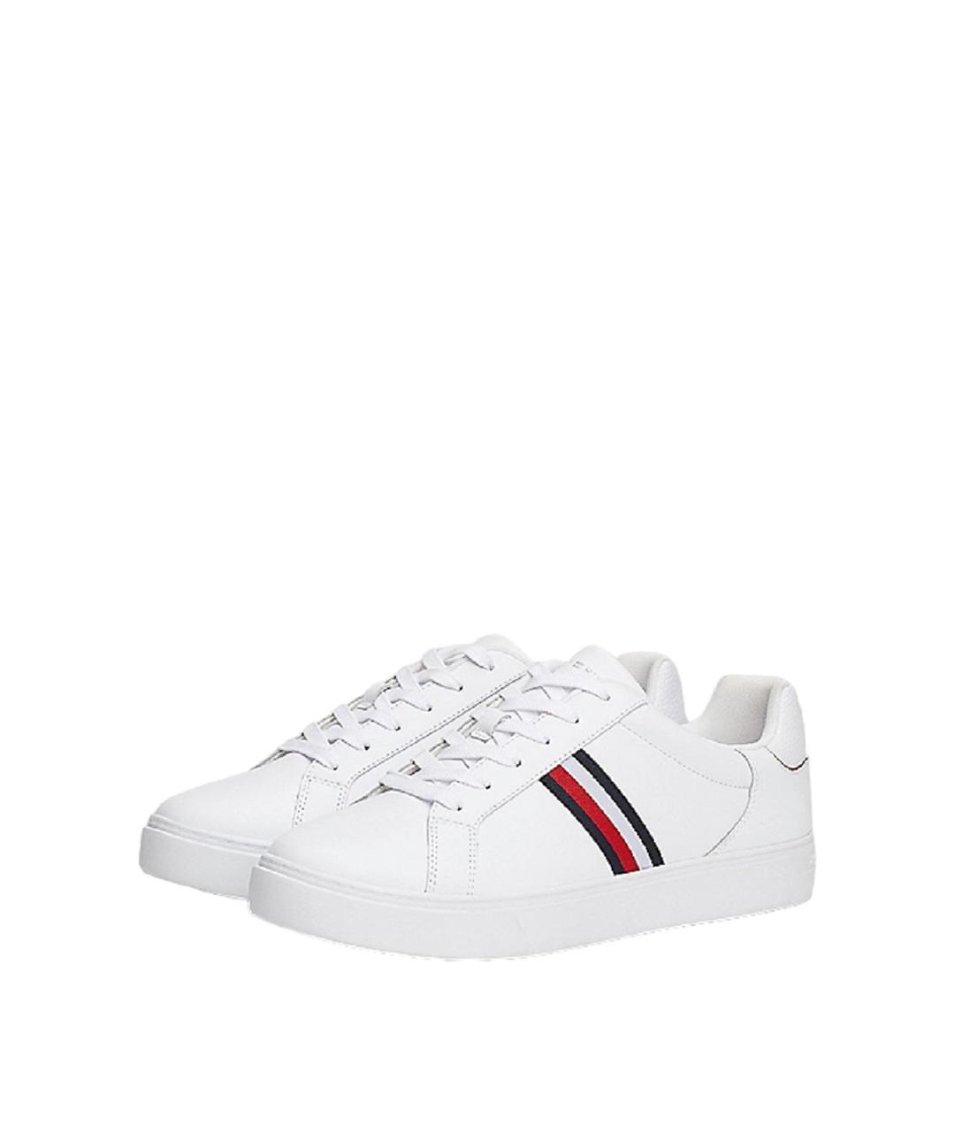 TOMMY HILFIGER Белые кожаные кеды, фото 7