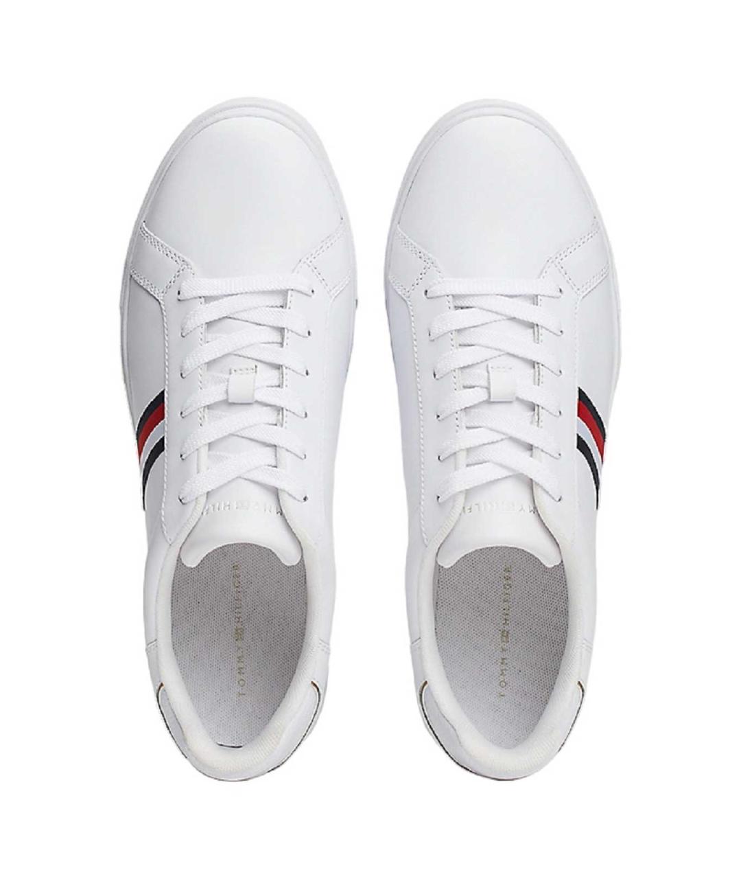 TOMMY HILFIGER Белые кожаные кеды, фото 6