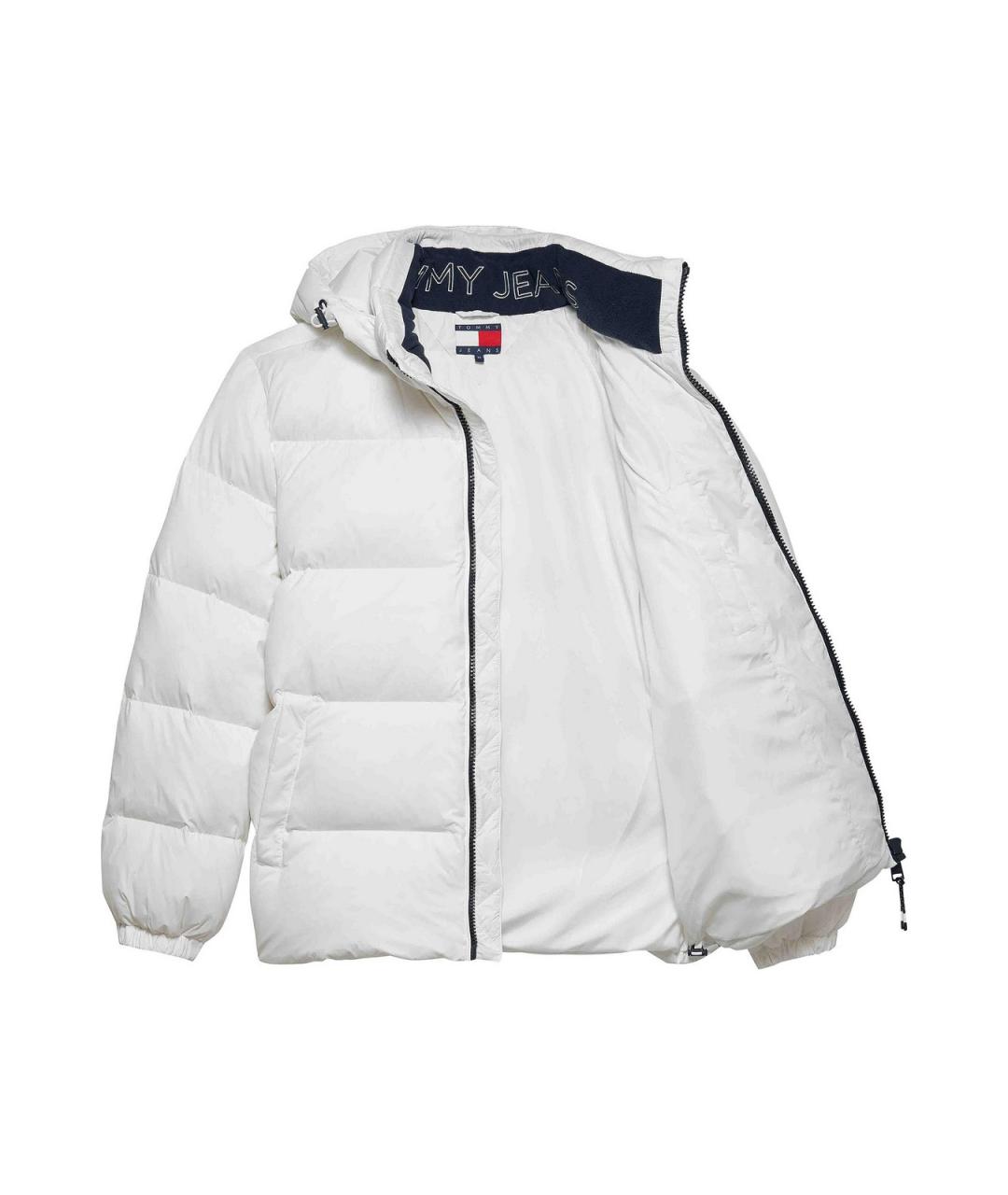 TOMMY HILFIGER Белый полиамидовый пуховик, фото 3