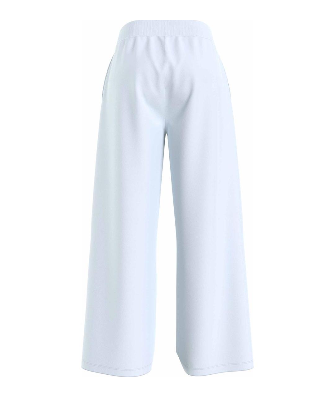 CALVIN KLEIN Голубые хлопковые прямые брюки, фото 4