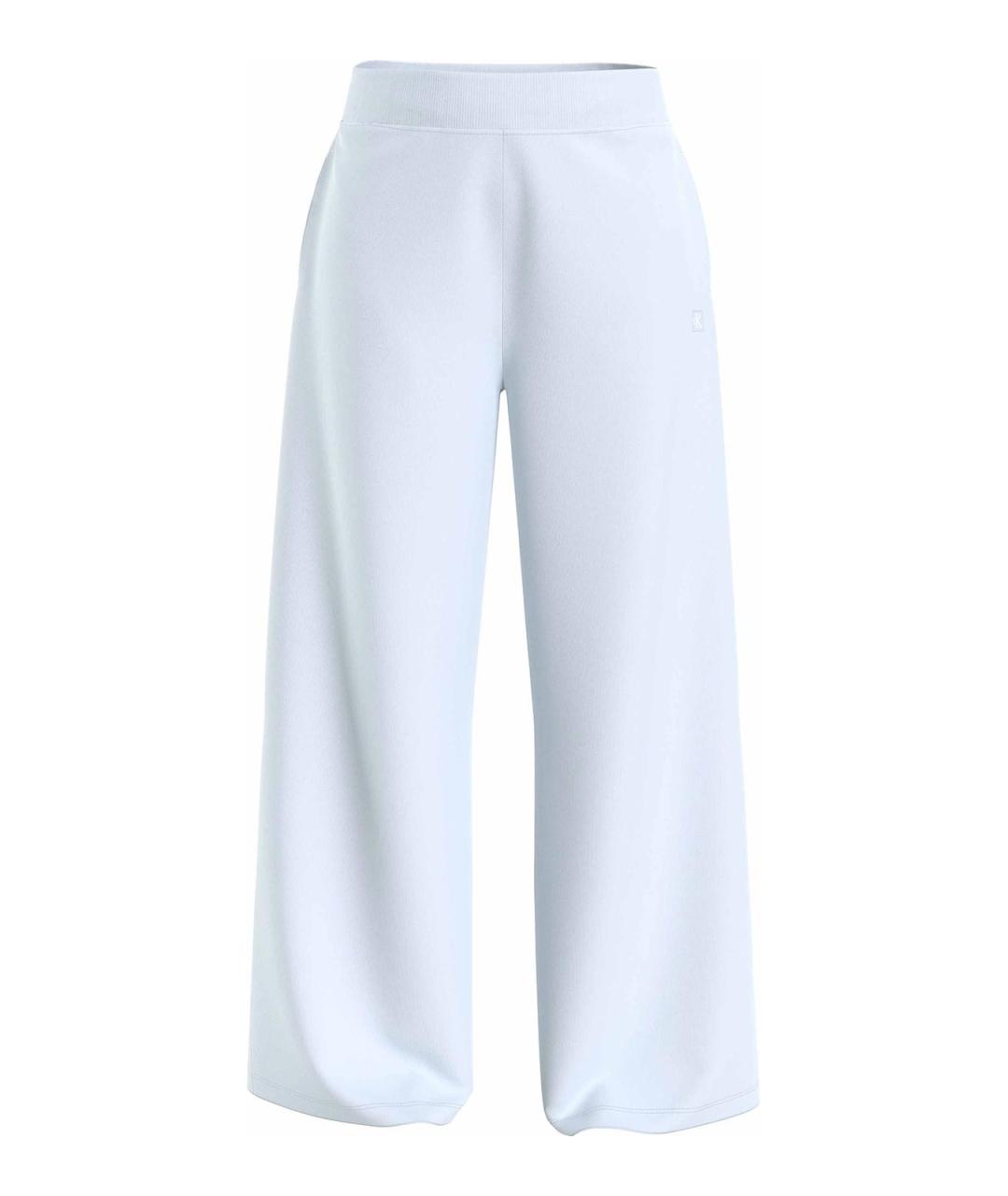 CALVIN KLEIN Голубые хлопковые прямые брюки, фото 1