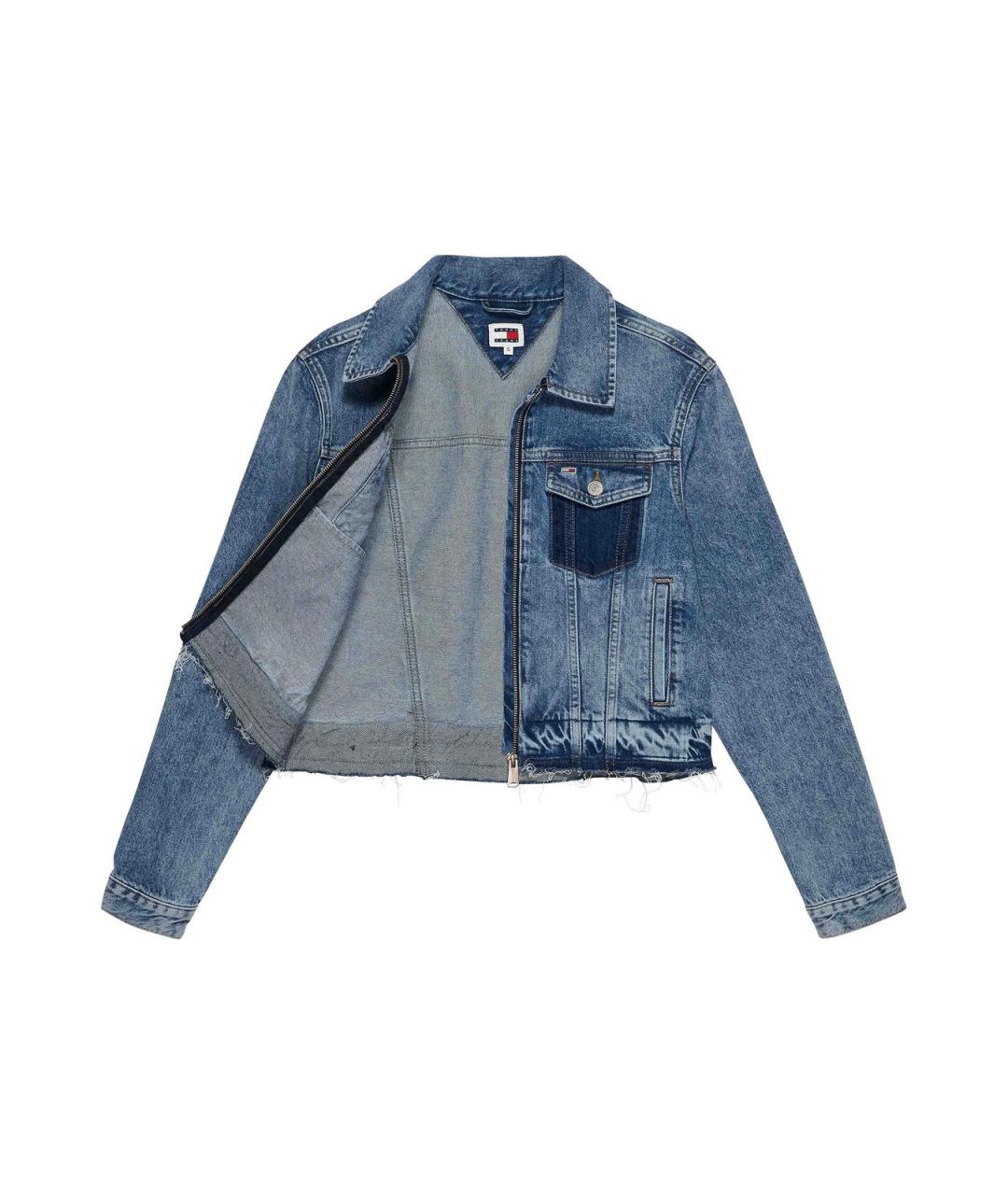 TOMMY HILFIGER Синяя хлопковая куртка, фото 2