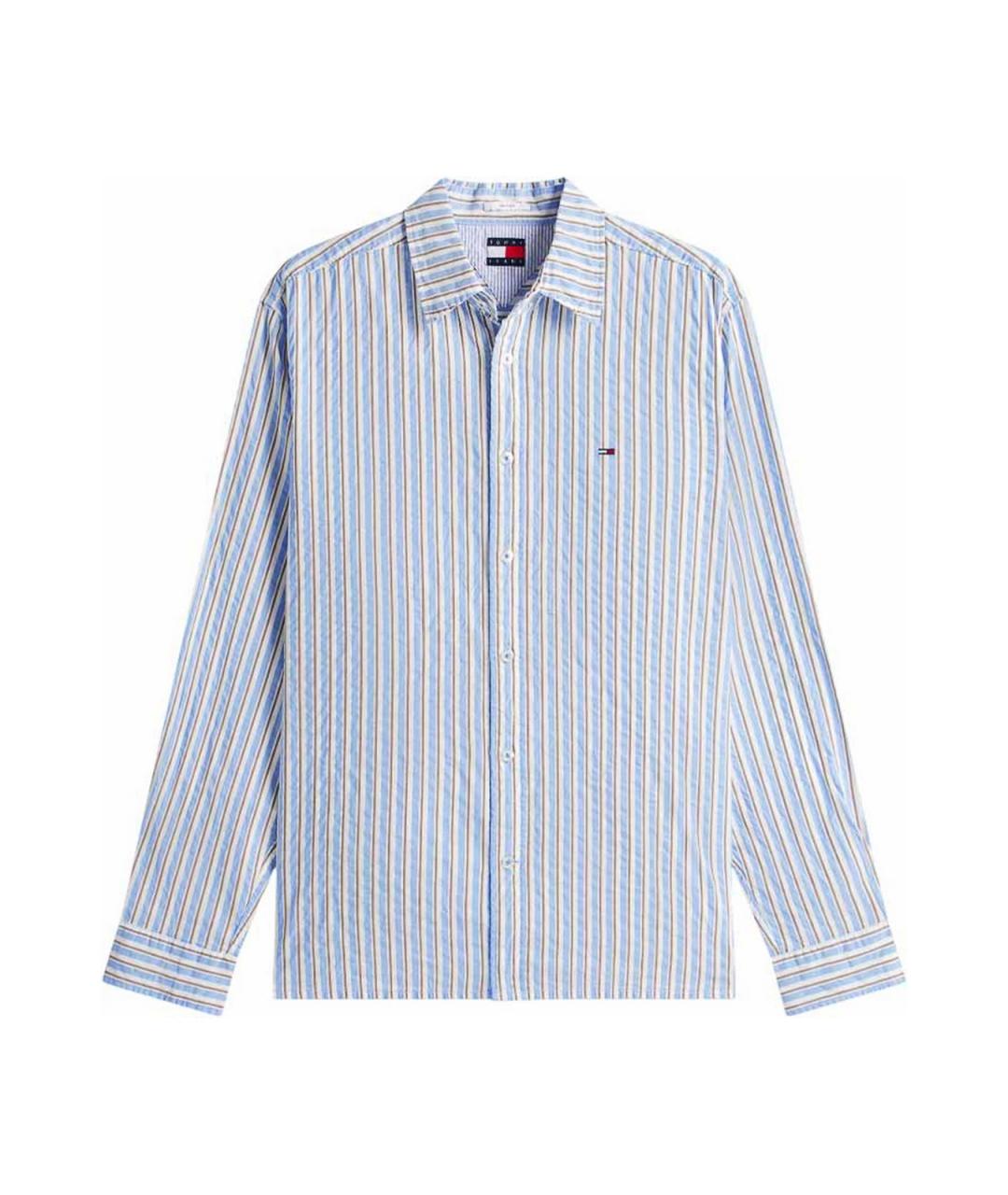 TOMMY HILFIGER Голубая хлопковая кэжуал рубашка, фото 1