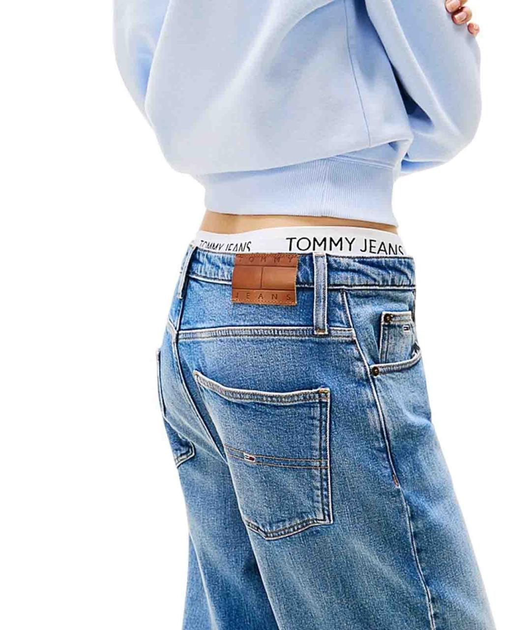 TOMMY HILFIGER Синие хлопковые прямые джинсы, фото 5