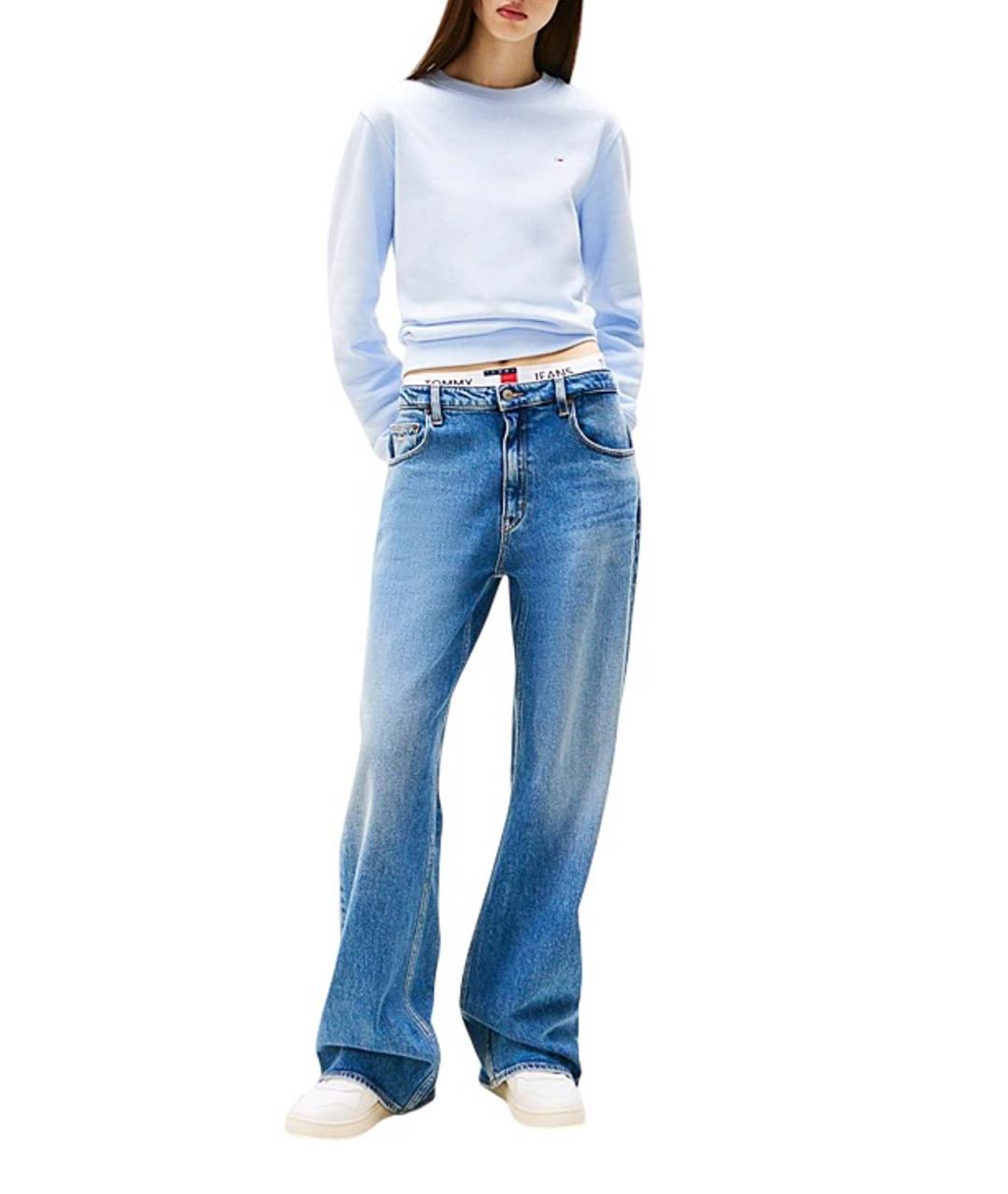 TOMMY HILFIGER Синие хлопковые прямые джинсы, фото 2