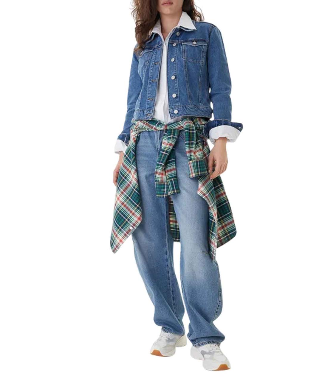 TOMMY HILFIGER Синяя хлопковая куртка, фото 5