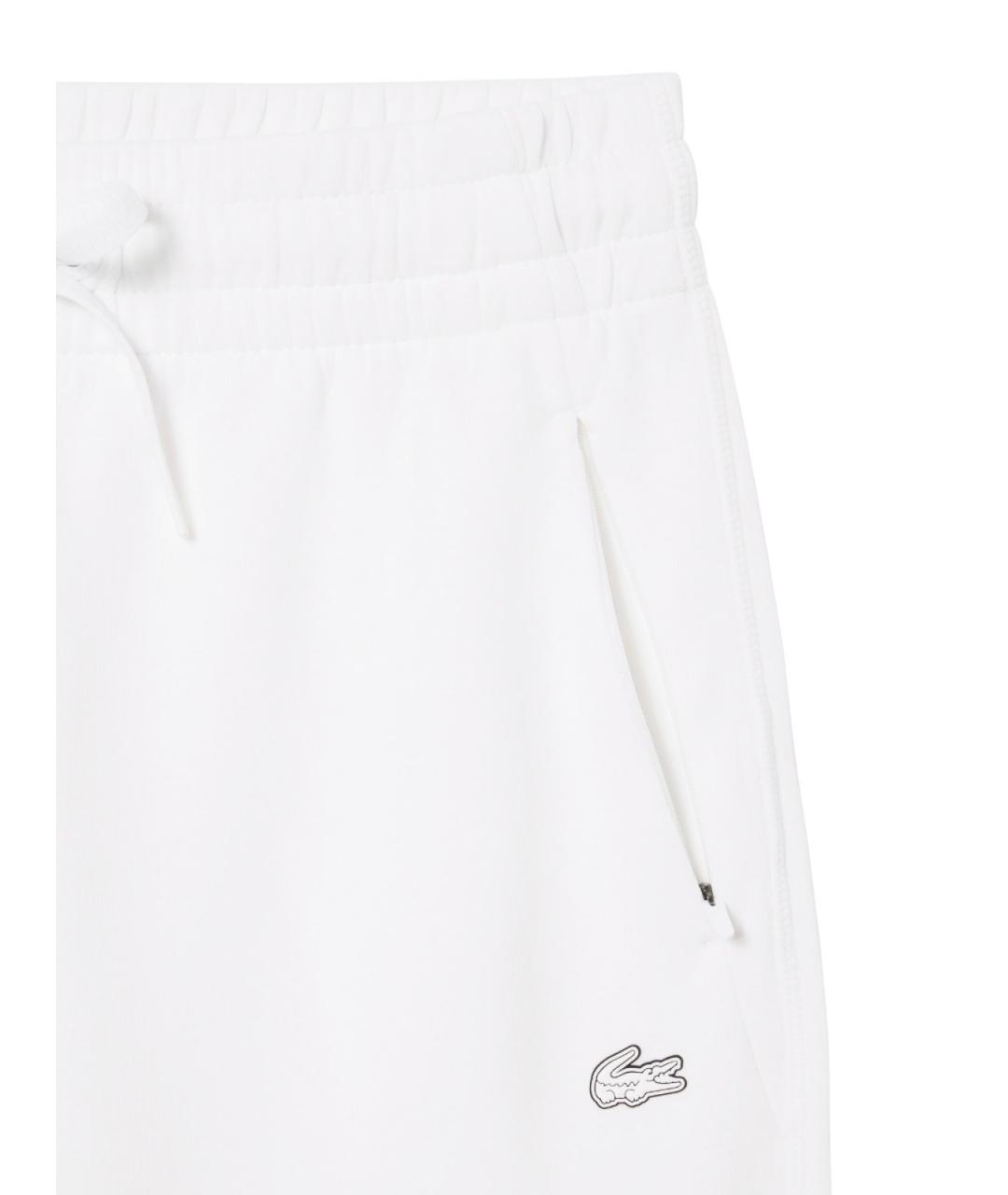 LACOSTE Белые хлопковые спортивные брюки и шорты, фото 3