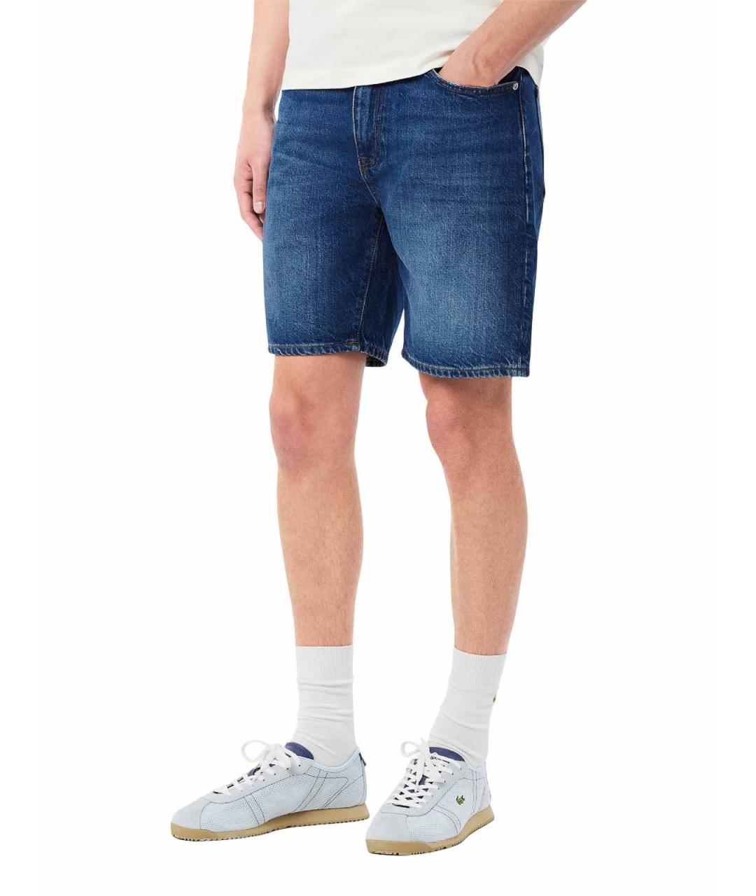 LACOSTE Синие хлопковые шорты, фото 5