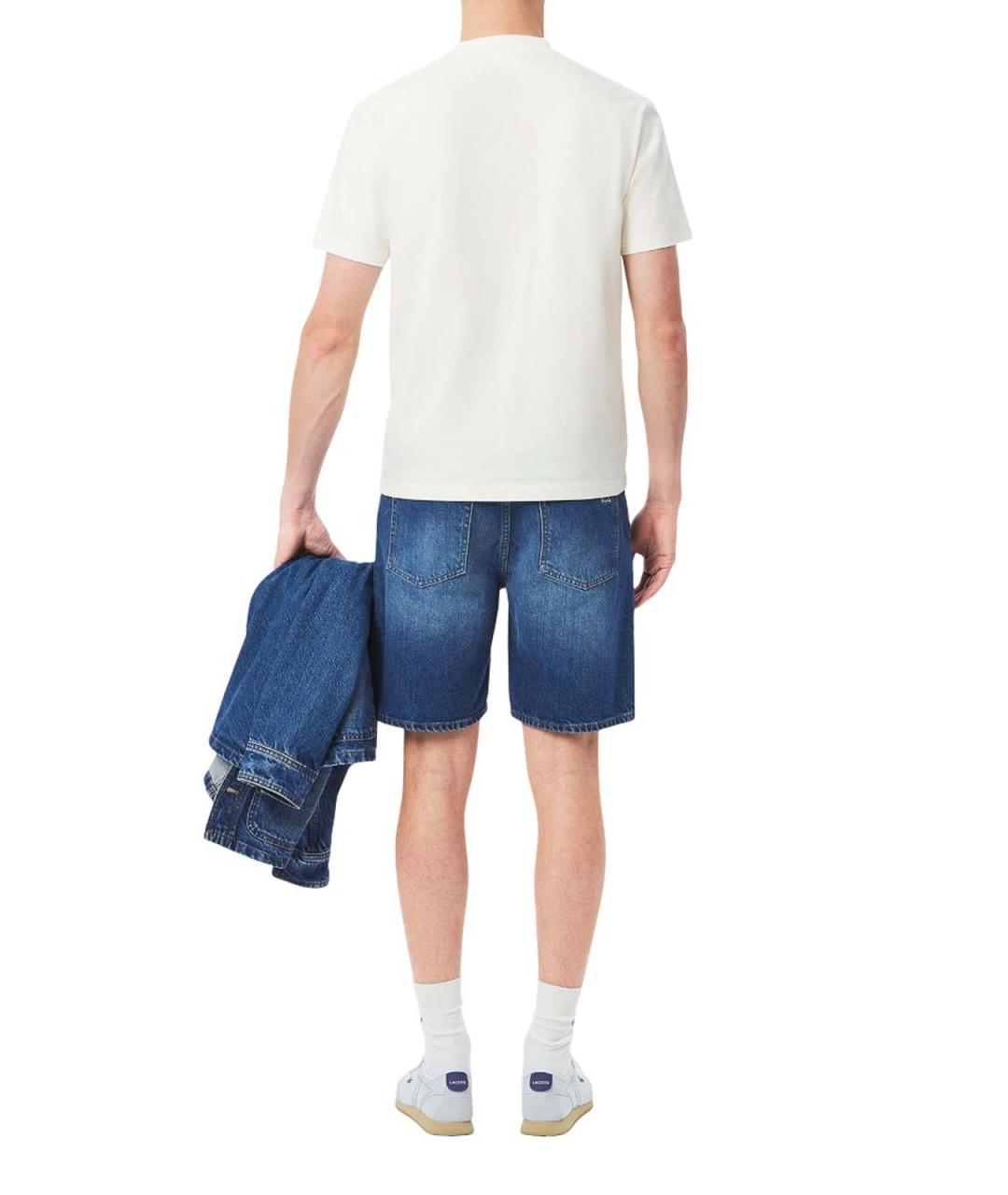 LACOSTE Синие хлопковые шорты, фото 6