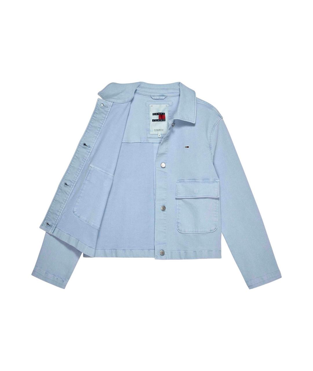 TOMMY HILFIGER Голубая хлопковая куртка, фото 2