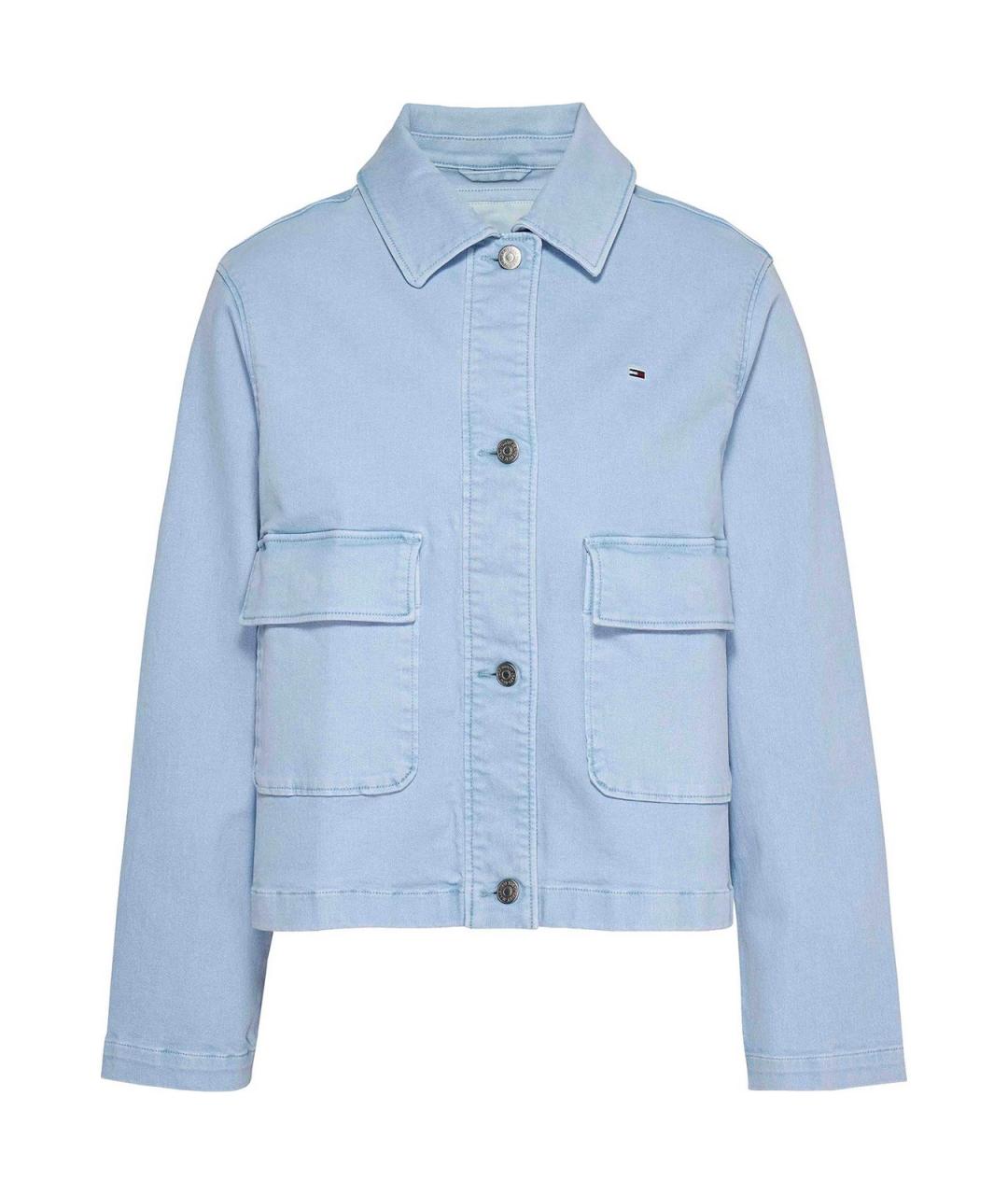 TOMMY HILFIGER Голубая хлопковая куртка, фото 1